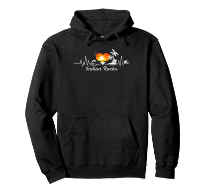Tropical Palm Trees Heartbeat Indian Hoodie - Streetwear Style Unisex - T-Shirt, Sweatshirt, Hoodie