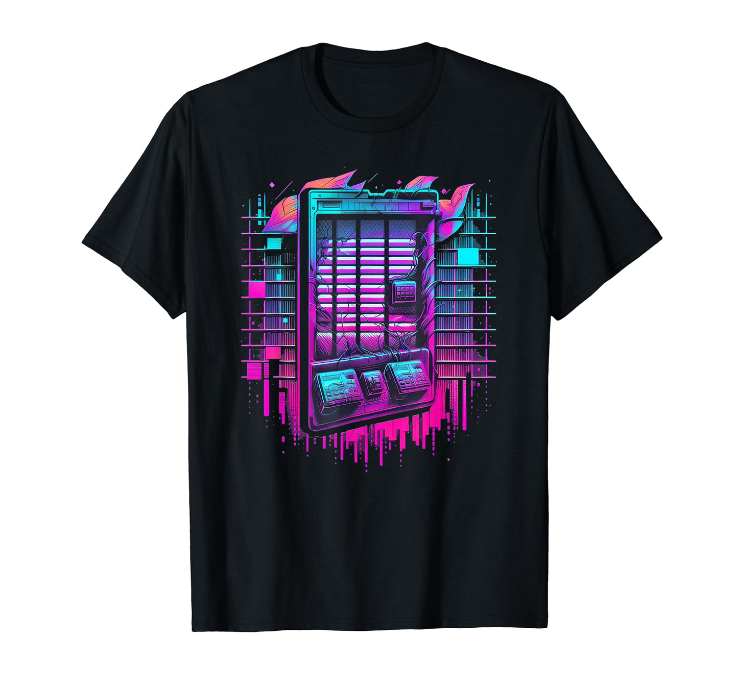 Vaporwave Aesthetic Dj Festival T-Shirt - Custom Art Print Men Women - T-Shirt, Sweatshirt, Hoodie