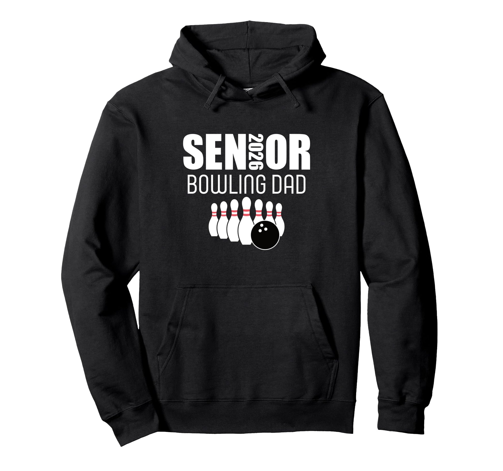 2026 Senior Bowling Dad Bowling Team Hoodie - Streetwear Style for Adults - T-Shirt, Sweatshirt, Hoodie