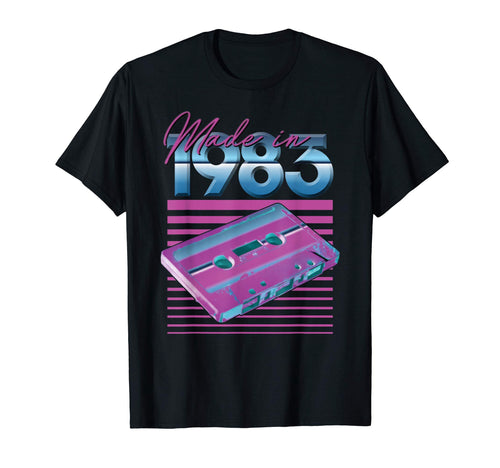 1983 Cassette Tape Stripes T-Shirt - Custom Art Print for Adults - T-Shirt, Sweatshirt, Hoodie