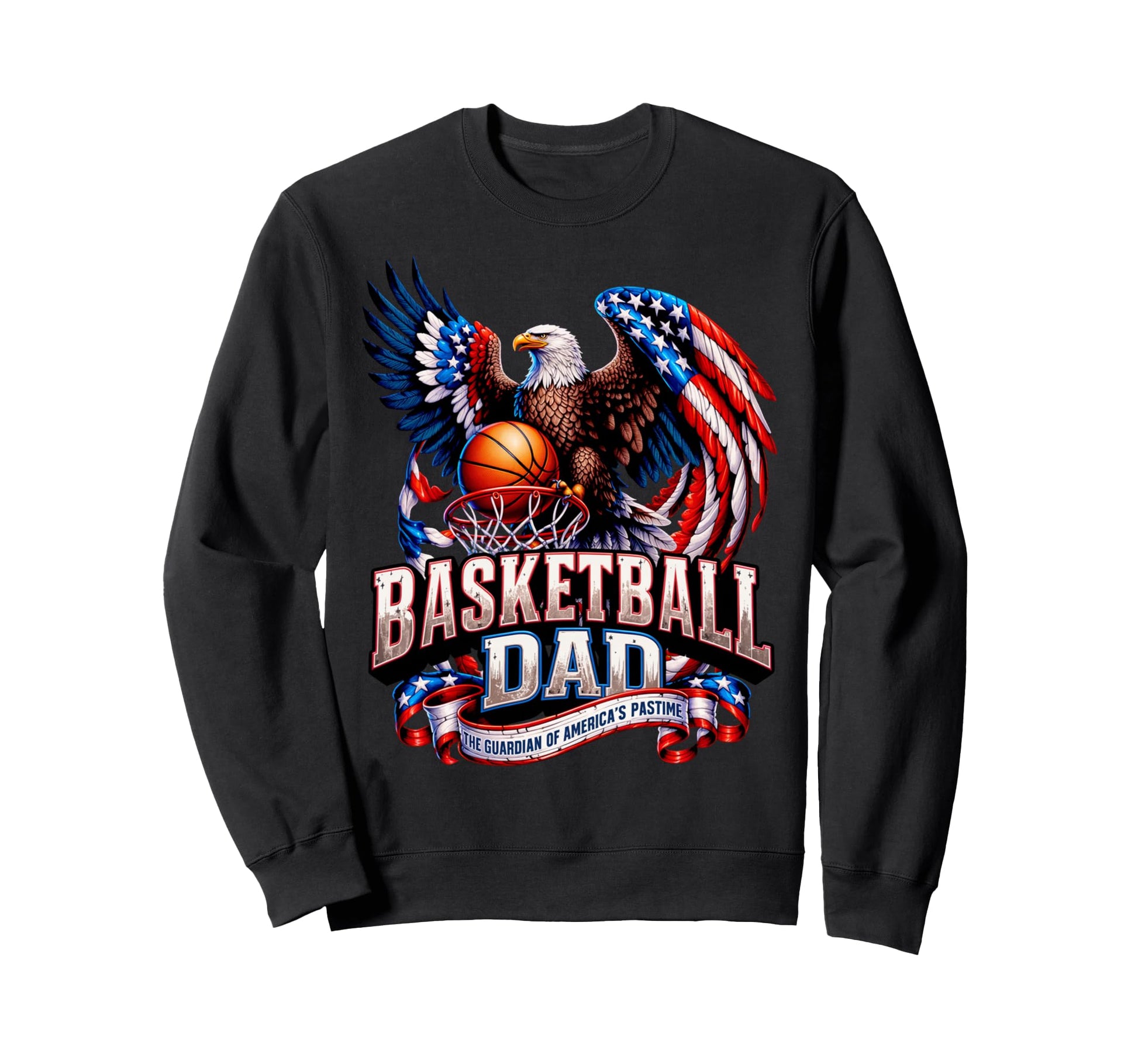 Basketball Papa Guardian Americas Sweatshirt - Custom Art Print for Adults - T-Shirt, Sweatshirt, Hoodie