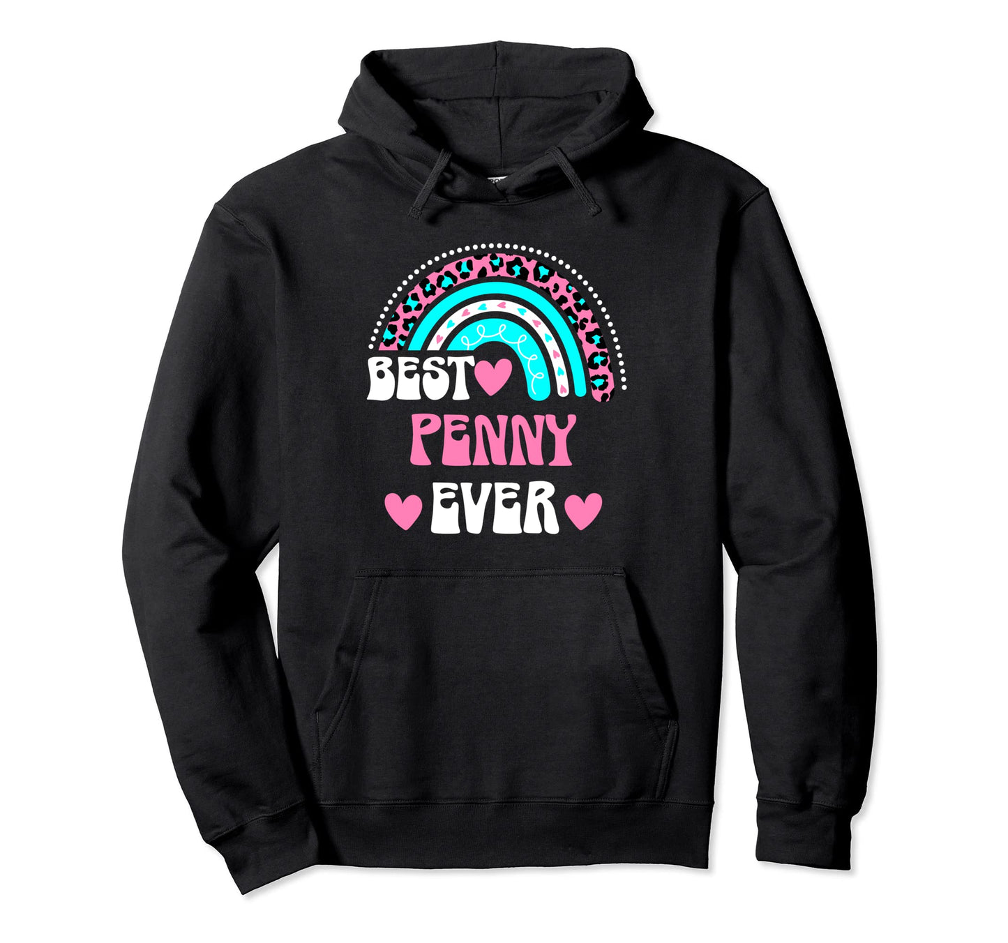 Best Penny Ever Personal Name Leopard Hoodie - Minimalist Print Unisex - T-Shirt, Sweatshirt, Hoodie