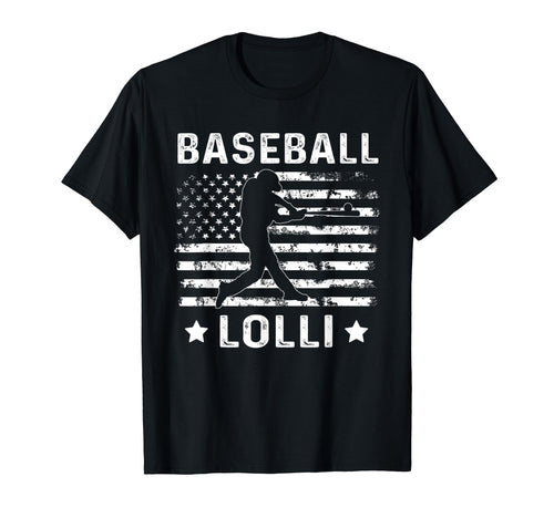 Baseball Lolli Grandma Usa Flag 4Th July T-Shirt - Custom Art Print Unisex - T-Shirt, Sweatshirt, Hoodie