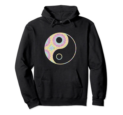 Boho Tie Dye Hippie Yin Yang Zen Yoga Hoodie - Trendy Graphic Unisex - T-Shirt, Sweatshirt, Hoodie