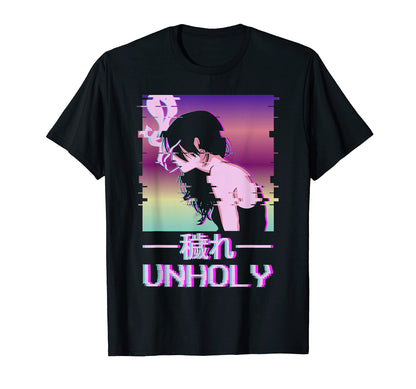 Unholy Japanese Vaporwave Alt Indie T-Shirt - Aesthetic Graphic Men Women - T-Shirt, Sweatshirt, Hoodie