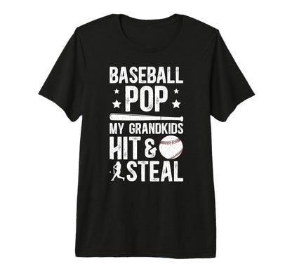 Mens Baseball Pop Funny Grandpa Pop T-Shirt - Aesthetic Graphic Men Women - T-Shirt, Sweatshirt, Hoodie