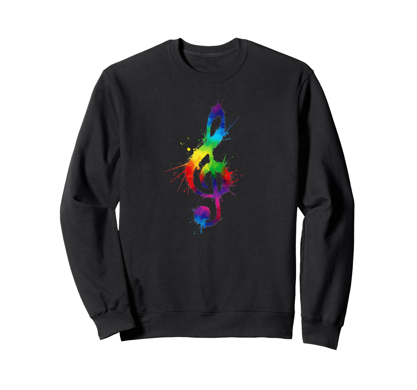 Rainbow Sheet Music Lover Sweatshirt - Streetwear Style for Adults - T-Shirt, Sweatshirt, Hoodie