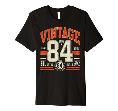1984 Birthday 84 Born 1984 Typography T-Shirt - Minimalist Print Men Women - T-Shirt, Sweatshirt, Hoodie