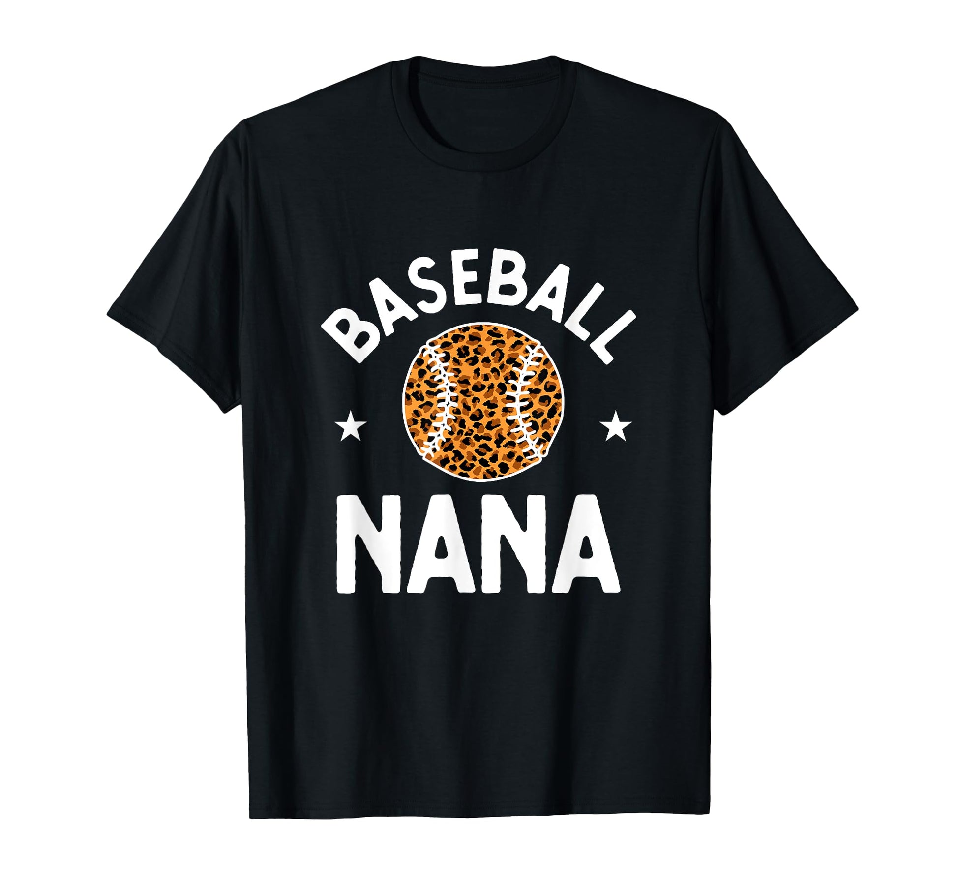 Baseball Nana Grandmother Leopard T-Shirt - Novelty Apparel for Adults - T-Shirt, Sweatshirt, Hoodie