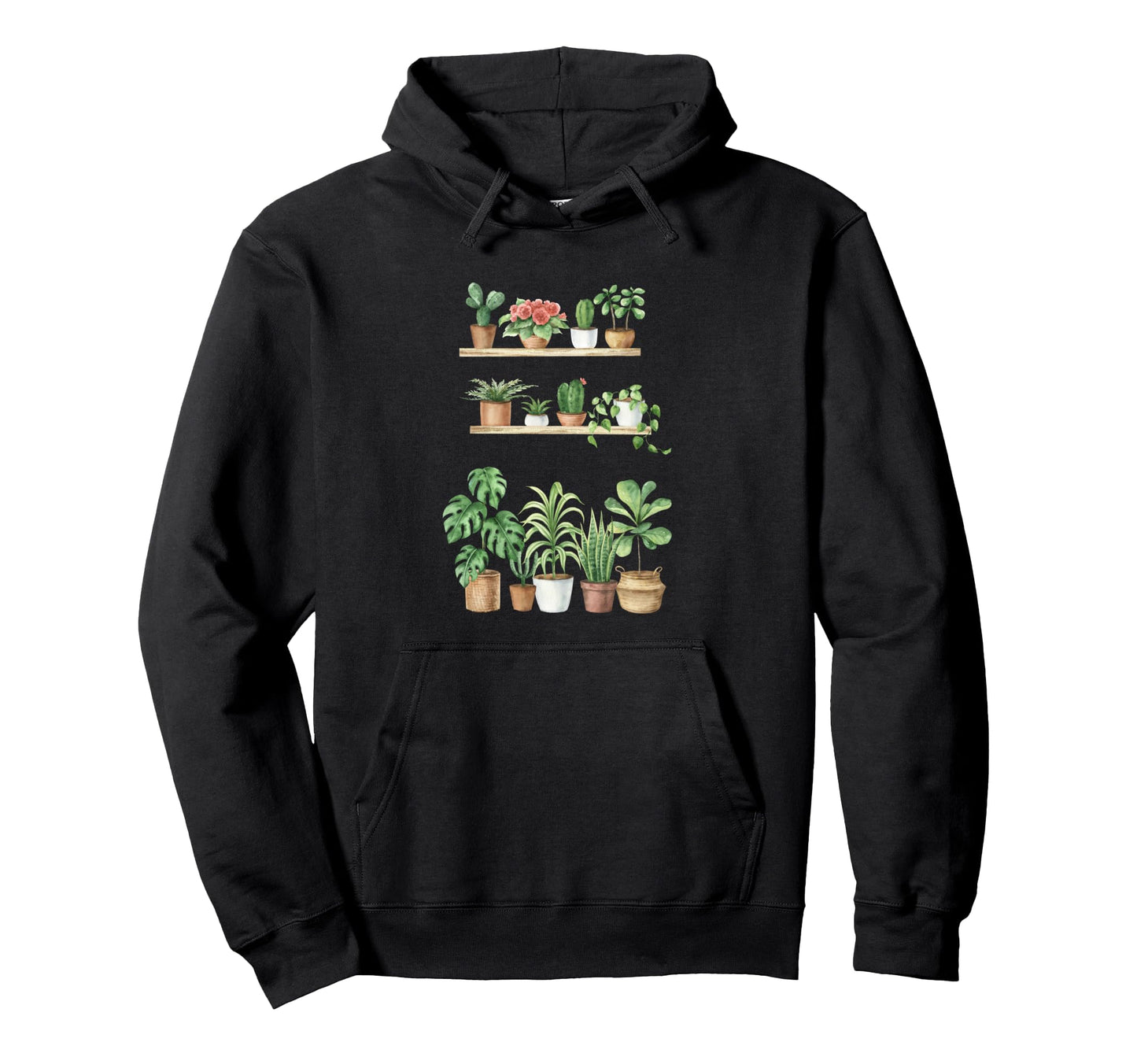 Boho House Plants Cactus Botanical Hoodie - Streetwear Style Unisex - T-Shirt, Sweatshirt, Hoodie