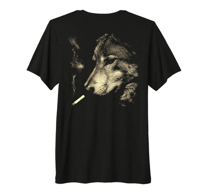 Wolf Smoking Cigarette Grunge Meme 90S T-Shirt - Streetwear Style Unisex - T-Shirt, Sweatshirt, Hoodie