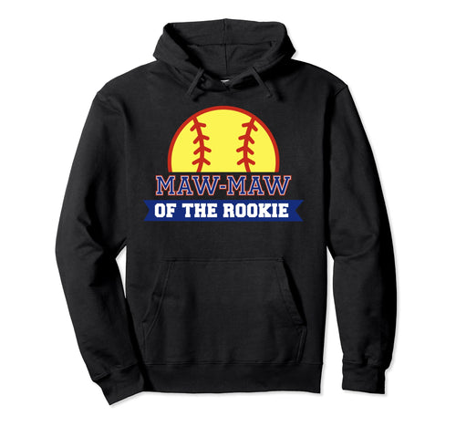 Maw Maw Rookie 1St Birthday Softball Hoodie - Custom Art Print for Adults - T-Shirt, Sweatshirt, Hoodie