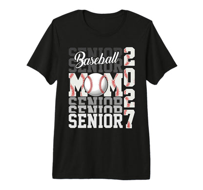 Senior 2027 Baseball Mom Proud Family T-Shirt - Fun Novelty Design Unisex - T-Shirt, Sweatshirt, Hoodie