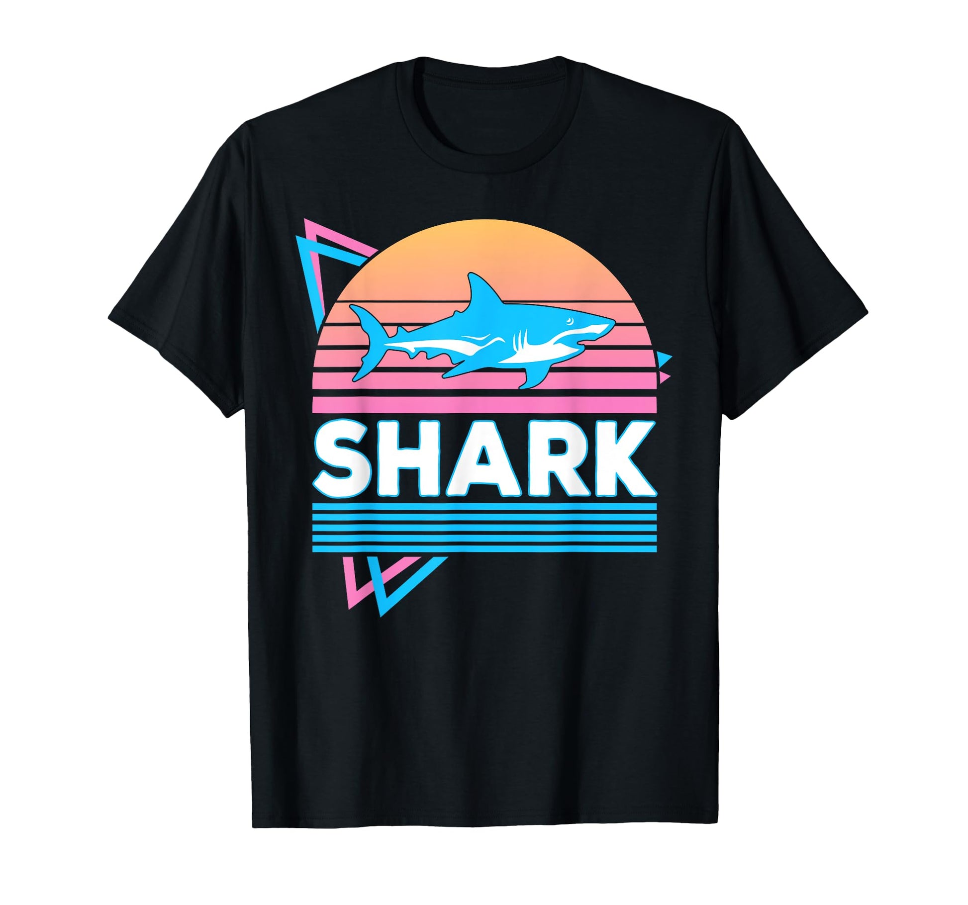 Shark Vaporwave Aesthetic T-Shirt - Graphic Print for Adults - T-Shirt, Sweatshirt, Hoodie