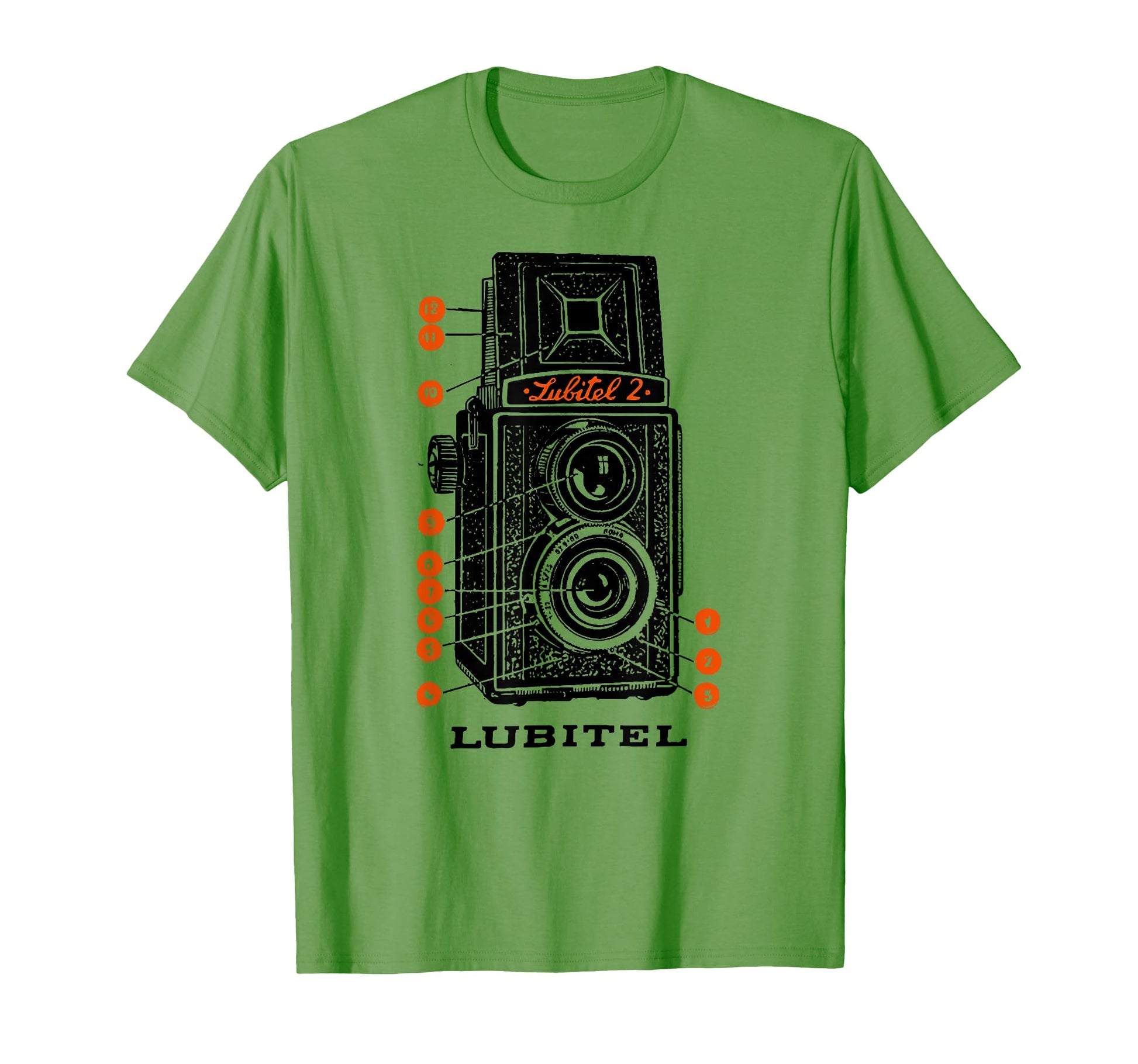 Lubitel Tlr Ussr Soviet Distressed Film T-Shirt - Aesthetic Graphic Unisex - T-Shirt, Sweatshirt, Hoodie