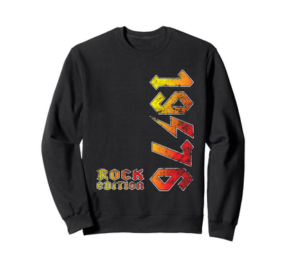 1976 Rock Music Lovers Gift Sweatshirt - Trendy Graphic Men Women - T-Shirt, Sweatshirt, Hoodie