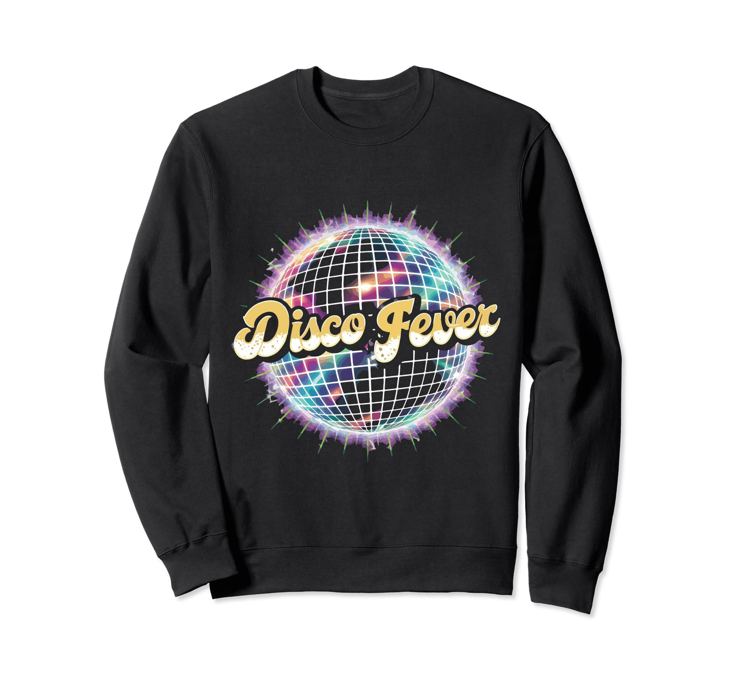 Disco Ball Costume Disco Fever Sweatshirt - Aesthetic Graphic for Adults - T-Shirt, Sweatshirt, Hoodie