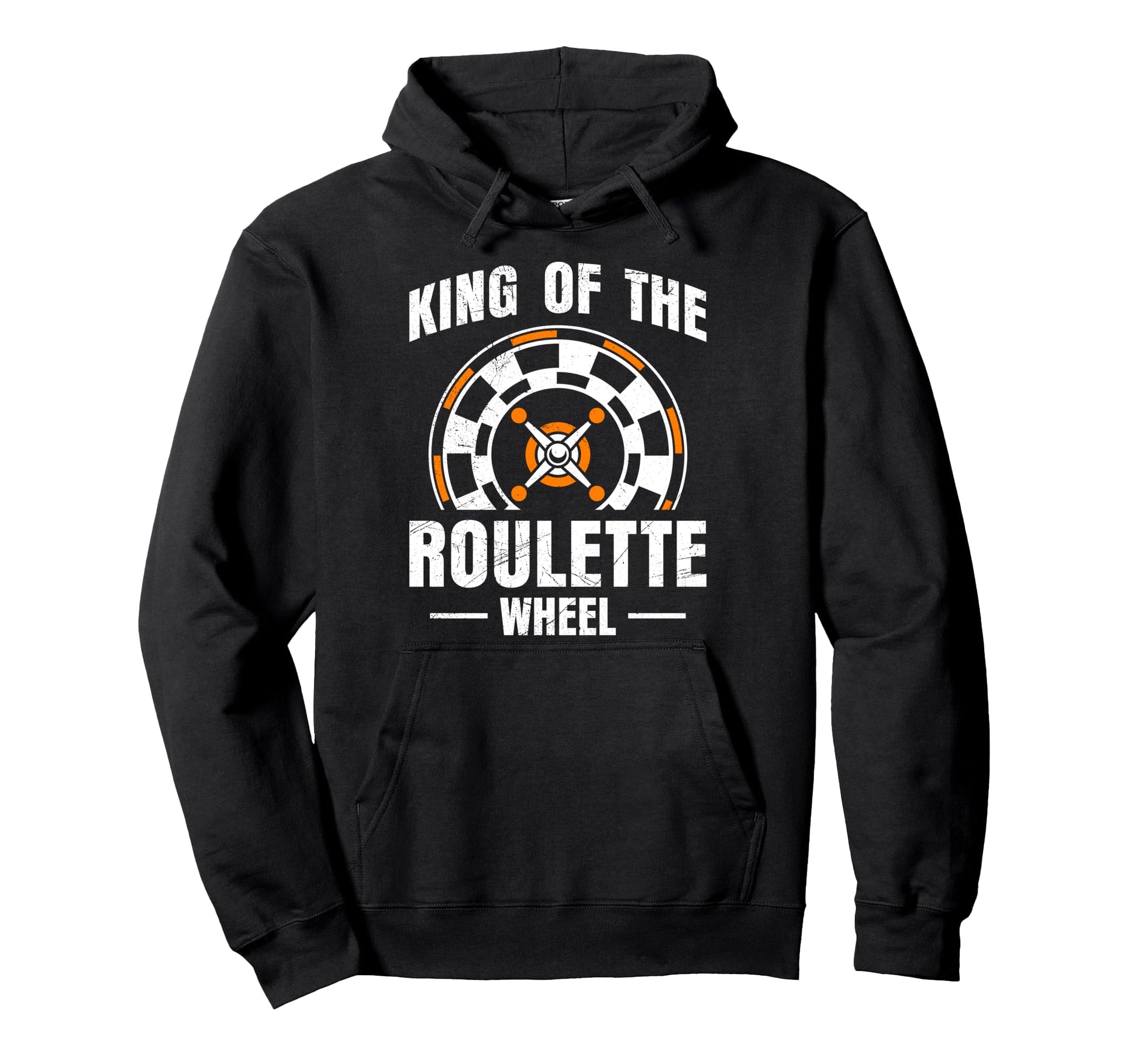 Roulette Wheel King Funny Roulette Hoodie - Minimalist Print for Adults - T-Shirt, Sweatshirt, Hoodie