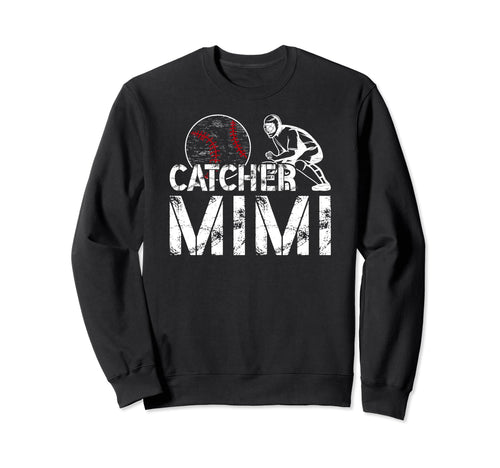 Baseball Catcher Mimi Grandma Mimi Sweatshirt - Novelty Apparel for Adults - T-Shirt, Sweatshirt, Hoodie