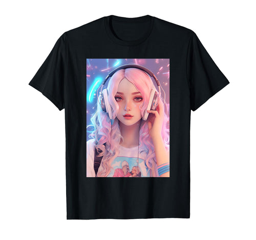 Anime Lofi Vaporwave Egirl Aesthetic T-Shirt - Unique Graphic Unisex - T-Shirt, Sweatshirt, Hoodie