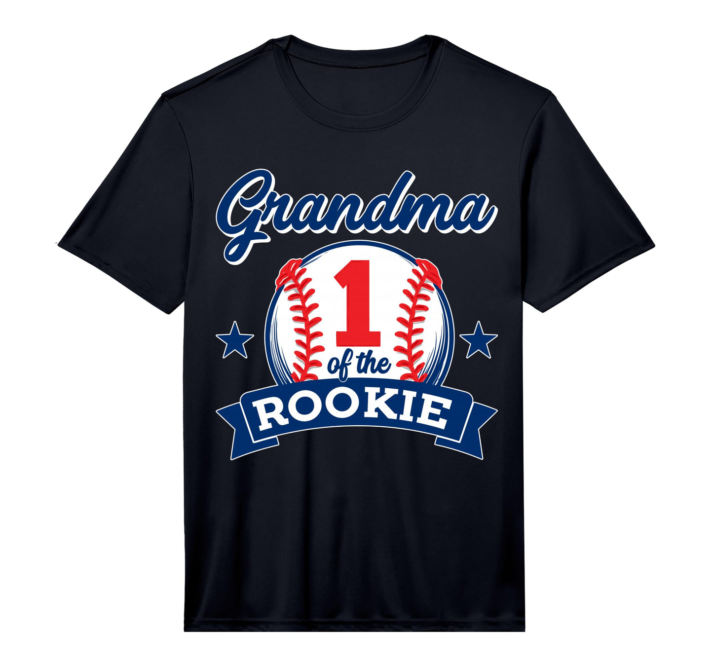 Mens Grandma Rookie 1St Birthday Baseball T-Shirt - Novelty Apparel Unisex - T-Shirt, Sweatshirt, Hoodie