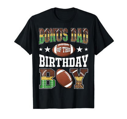 Bonus Dad Birthday Football Leopard T-Shirt - Streetwear Style for Adults - T-Shirt, Sweatshirt, Hoodie