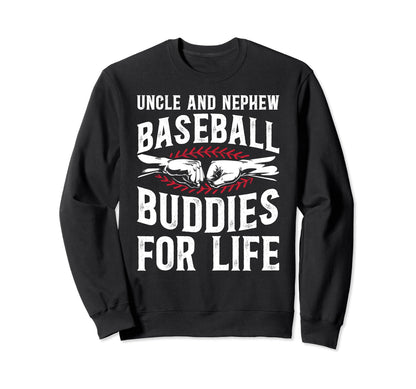 Baseball Buddies Baseball Uncle Sweatshirt - Aesthetic Graphic Unisex - T-Shirt, Sweatshirt, Hoodie