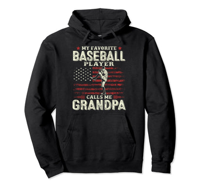 Favorite Baseball Player Calls Me Hoodie - Custom Art Print Men Women - T-Shirt, Sweatshirt, Hoodie