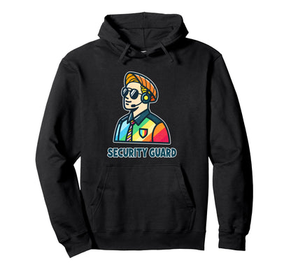 Security Guard Rainbow Hoodie - Fun Novelty Design Men Women - T-Shirt, Sweatshirt, Hoodie