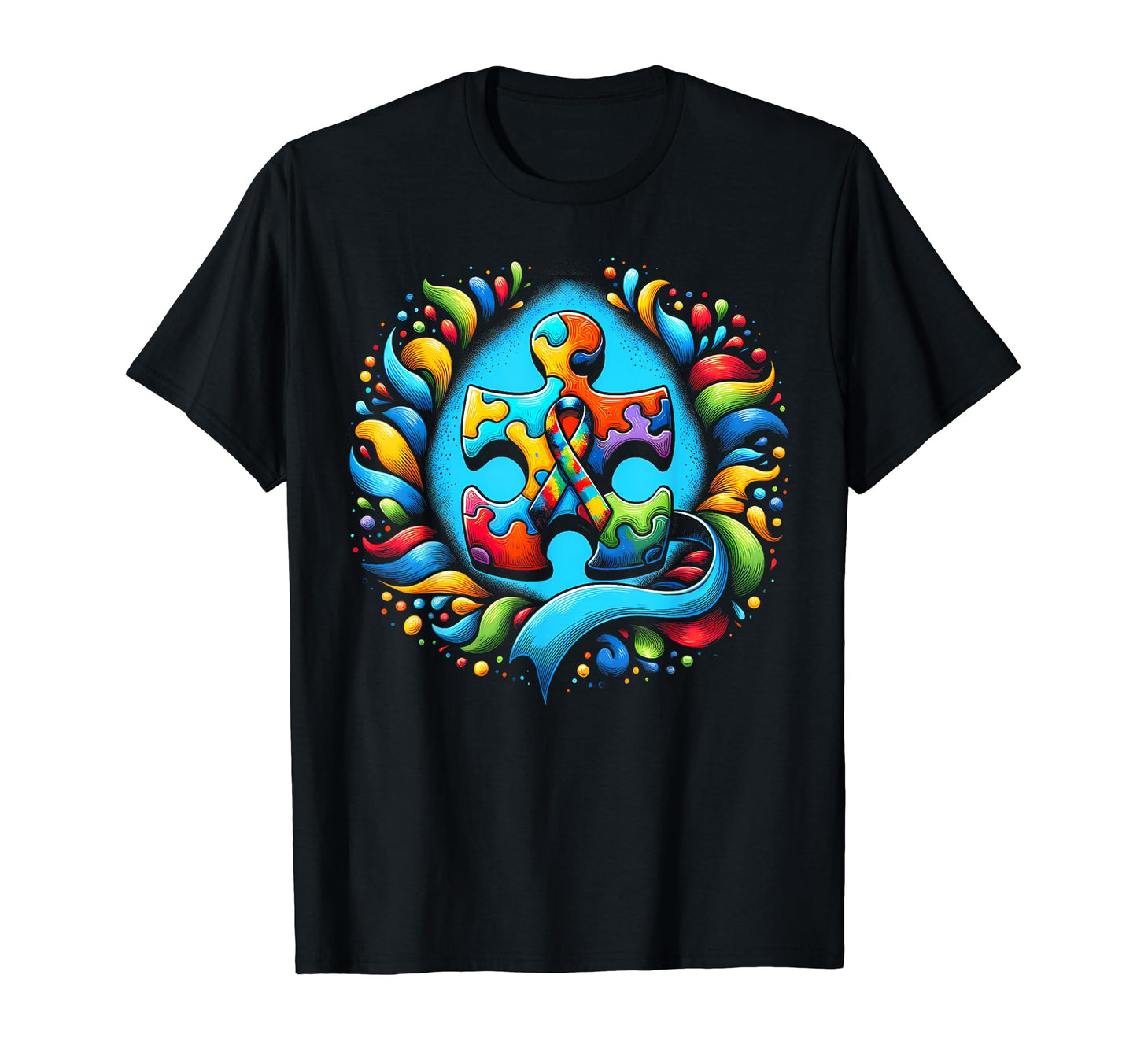 Autism Awareness Month Rainbow T-Shirt - Fun Novelty Design Men Women - T-Shirt, Sweatshirt, Hoodie
