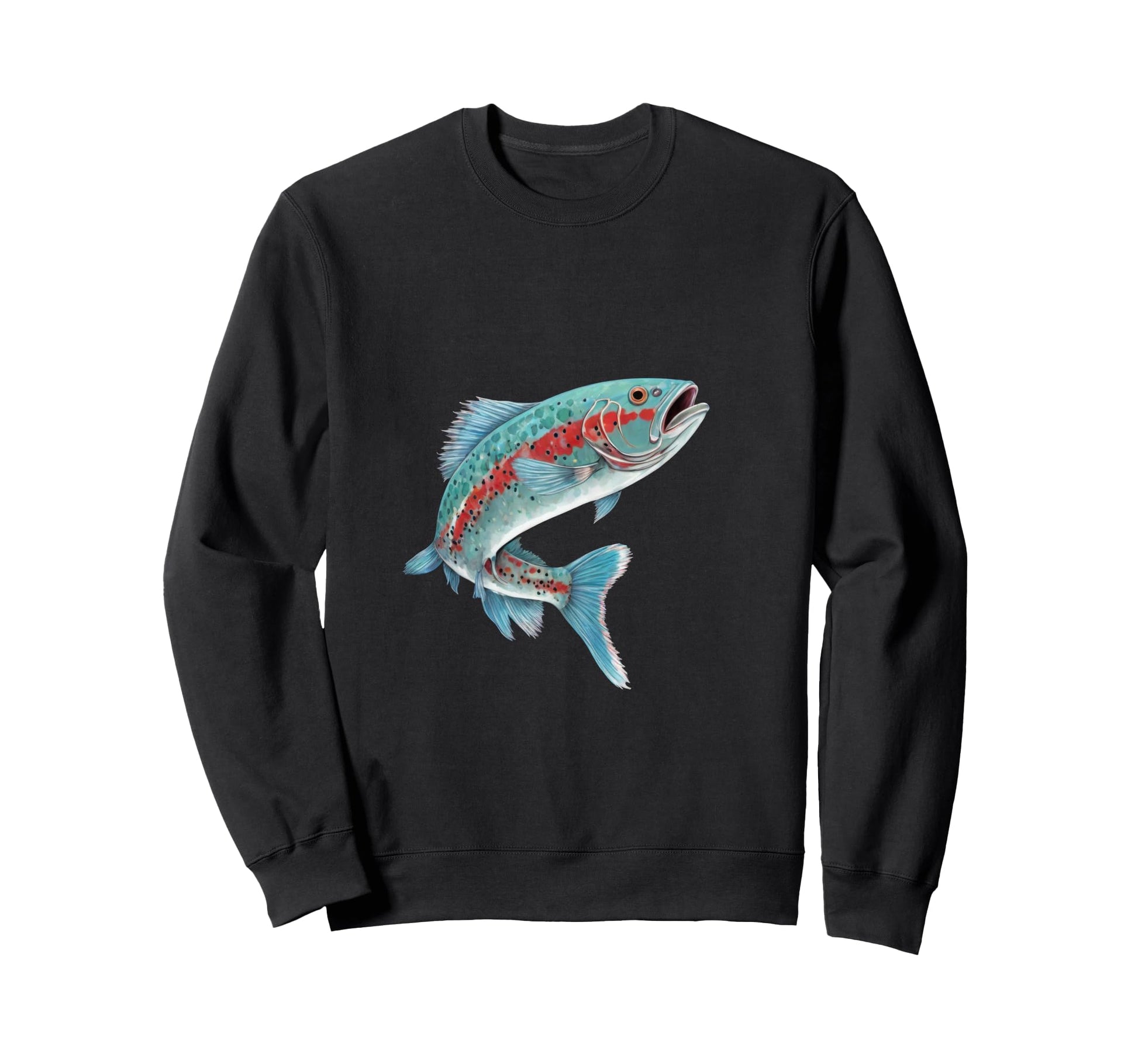 Rainbow Trout Fishing Sweatshirt - Casual Everyday Wear for Adults - T-Shirt, Sweatshirt, Hoodie