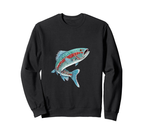 Rainbow Trout Fishing Sweatshirt - Casual Everyday Wear for Adults - T-Shirt, Sweatshirt, Hoodie