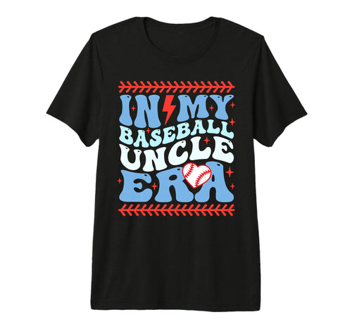 My Baseball Uncle Era Groovy Baseball T-Shirt - Aesthetic Graphic Unisex - T-Shirt, Sweatshirt, Hoodie