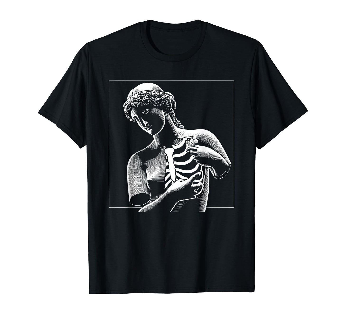 Venus Skeleton Aesthetic T-Shirt - Casual Everyday Wear for Adults - T-Shirt, Sweatshirt, Hoodie