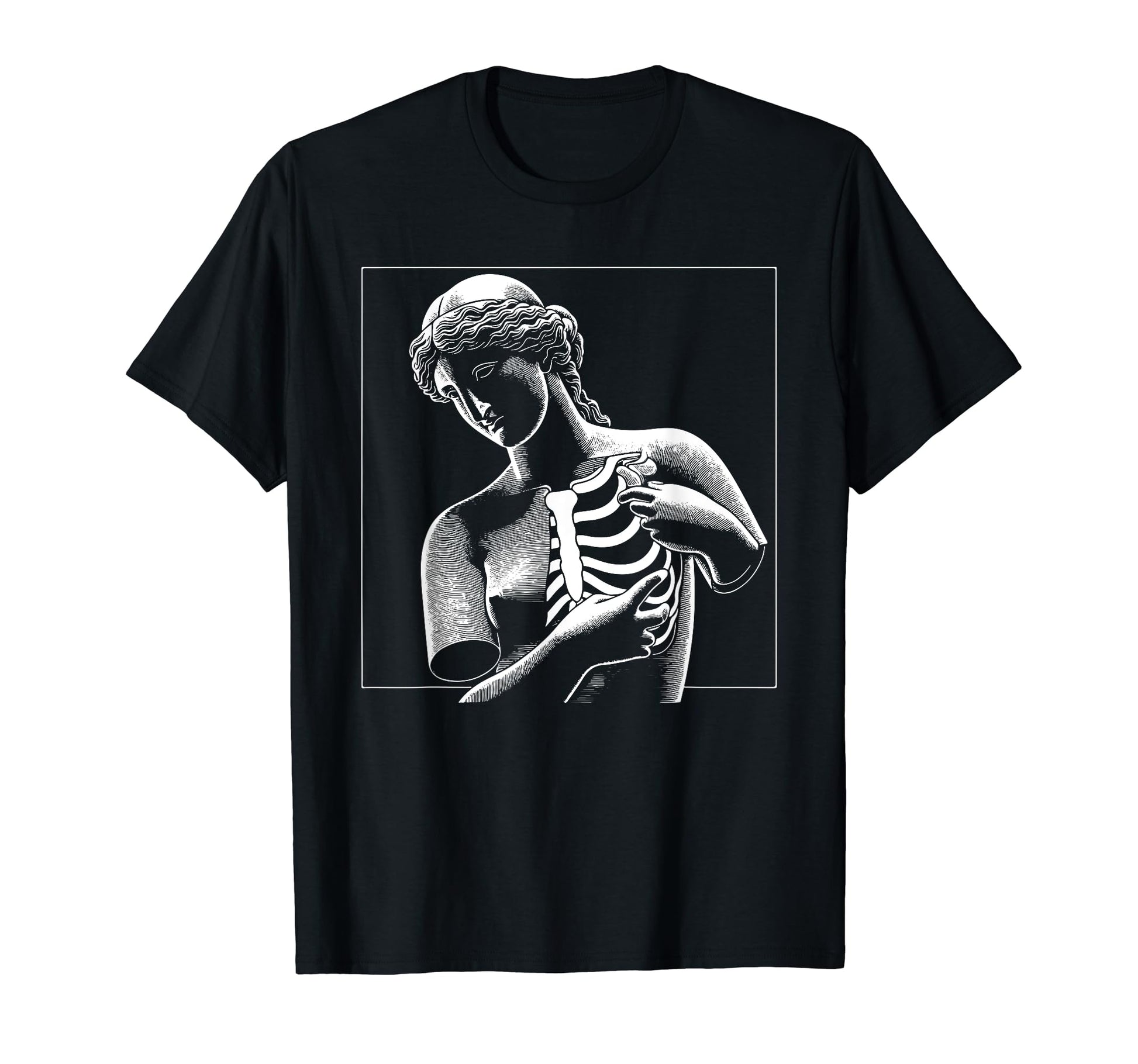 Venus Skeleton Aesthetic T-Shirt - Casual Everyday Wear for Adults - T-Shirt, Sweatshirt, Hoodie