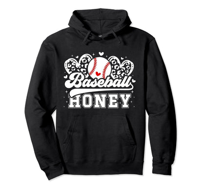 Baseball Honey Grandma Honey Baseball Hoodie - Minimalist Print for Adults - T-Shirt, Sweatshirt, Hoodie