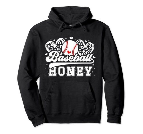Baseball Honey Grandma Honey Baseball Hoodie - Minimalist Print for Adults - T-Shirt, Sweatshirt, Hoodie