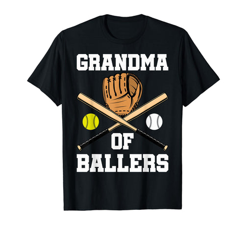 Grandma Softball Grandma Baseball Game T-Shirt - Minimalist Print Unisex - T-Shirt, Sweatshirt, Hoodie