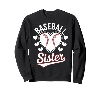 Baseball Sister Sweatshirt - Aesthetic Graphic for Adults - T-Shirt, Sweatshirt, Hoodie