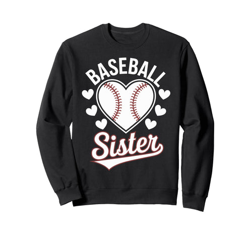 Baseball Sister Sweatshirt - Aesthetic Graphic for Adults - T-Shirt, Sweatshirt, Hoodie