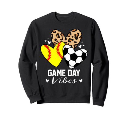Game Day Vibes Funny Soccer Sweatshirt - Aesthetic Graphic Men Women - T-Shirt, Sweatshirt, Hoodie