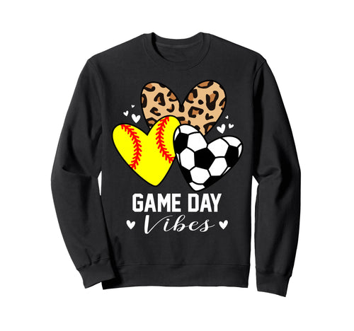 Game Day Vibes Funny Soccer Sweatshirt - Aesthetic Graphic Men Women - T-Shirt, Sweatshirt, Hoodie