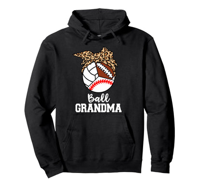 Ball Grandma Baseball Volleyball Hoodie - Aesthetic Graphic Unisex - T-Shirt, Sweatshirt, Hoodie