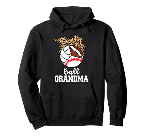 Ball Grandma Baseball Volleyball Hoodie - Aesthetic Graphic Unisex - T-Shirt, Sweatshirt, Hoodie