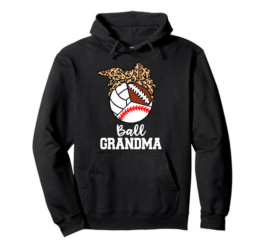 Ball Grandma Baseball Volleyball Hoodie - Aesthetic Graphic Unisex - T-Shirt, Sweatshirt, Hoodie