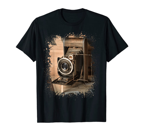 Camera Sepia Tone Photo Photographer T-Shirt - Graphic Print Unisex - T-Shirt, Sweatshirt, Hoodie