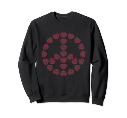 Peace Hippie Gift Love Kindness Joy Sweatshirt - Minimalist Print Unisex - T-Shirt, Sweatshirt, Hoodie