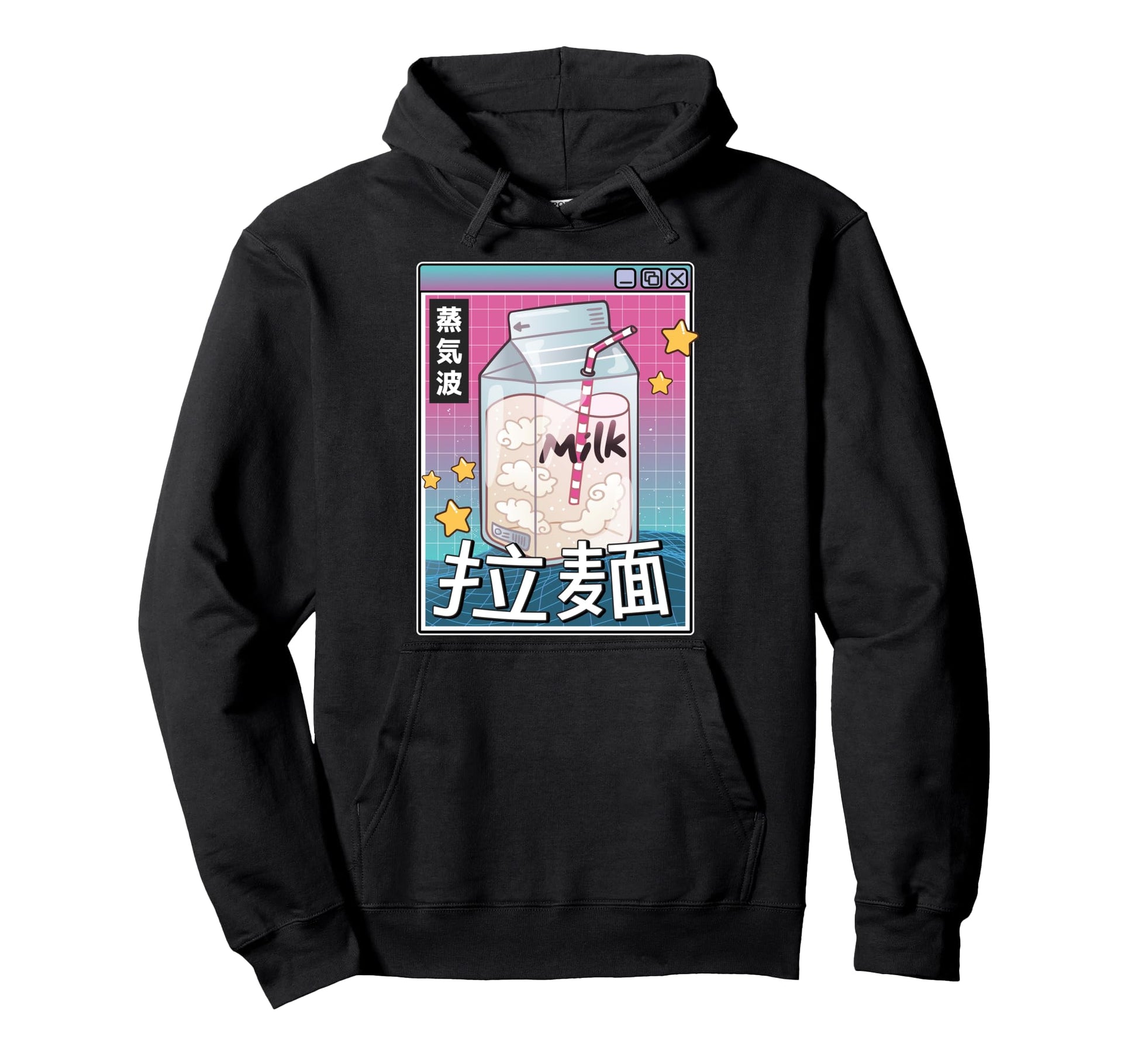 Milk Carton Digital Japan 80S Otaku Hoodie - Trendy Graphic Men Women - T-Shirt, Sweatshirt, Hoodie