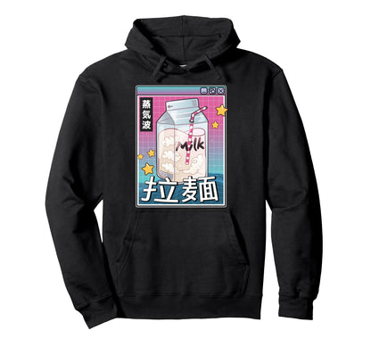 Milk Carton Digital Japan 80S Otaku Hoodie - Trendy Graphic Men Women - T-Shirt, Sweatshirt, Hoodie