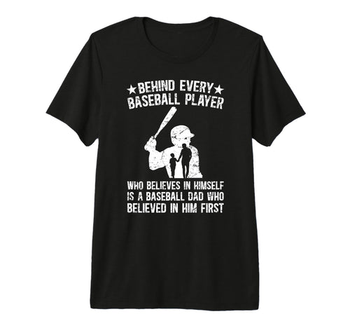 Mens Baseball Dad Proud Father T-Shirt - Minimalist Print Men Women - T-Shirt, Sweatshirt, Hoodie